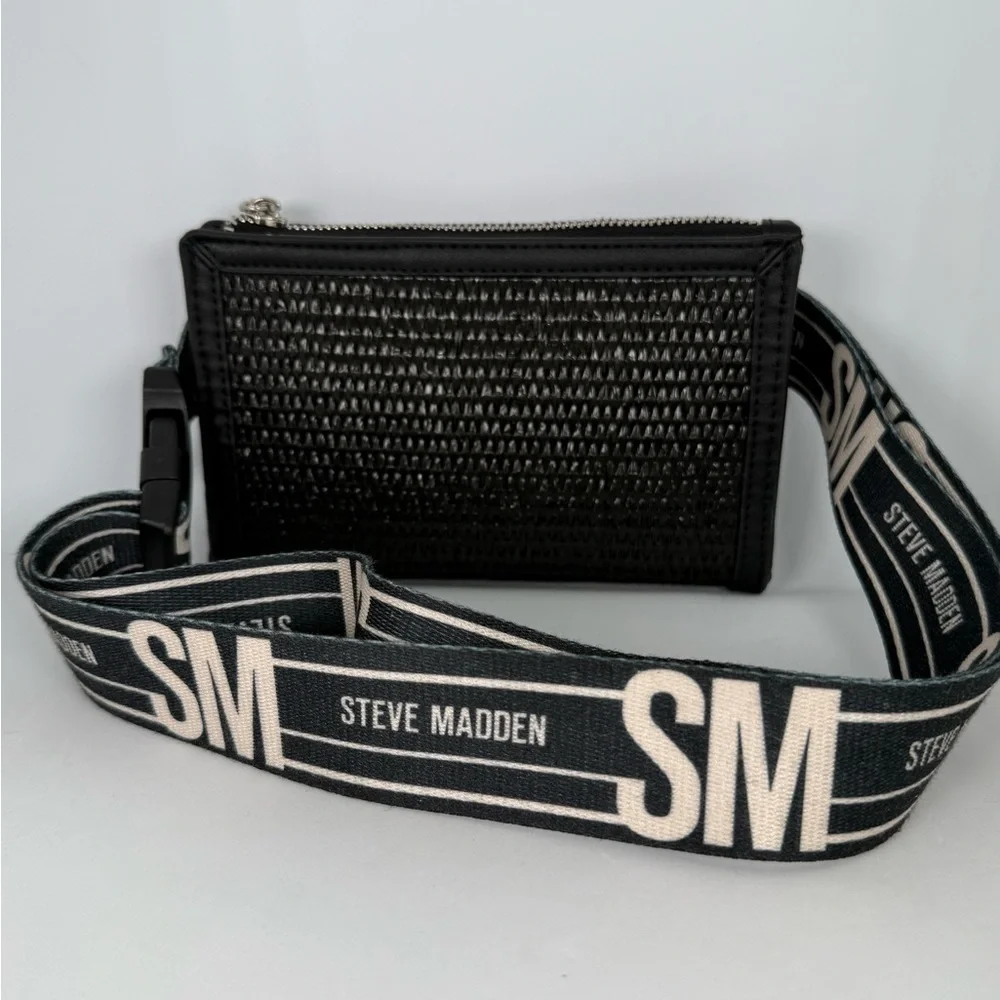 Steve Madden Black Crossbody Bag, Black - Picture 10 of 10